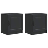 Bedside Cabinet 2 pcs Black 43 x 34.5 x 47 cm Engineered Wood 895718