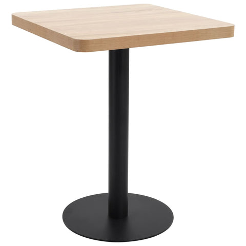 Bistro Table Light Brown 60X60 cm MDF 286430
