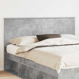 Headboard with Headboard Concrete Grey 160 cm Engineered wood 887740