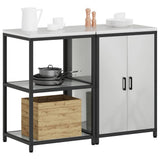 Kitchen Storage Set HATTEM 2 pcs Silver Galvanised Steel 3392692