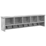 Wall-Mounted Coat Rack Concrete Grey 100 x 16 x 26 cm 874326