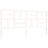Bed Frame without Mattress White 200x200 cm Solid Wood Pine 3193097