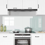 Kitchen Backsplash 2 pcs White 80 x 60 cm Tempered Glass 3415523