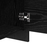 TV Cabinet Set 90 x 35 x 40 cm Black Oak Engineered Wood 875233