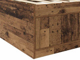 Bed Frame with Storage Old Wood 80 x 200 cm Engineered Wood 3429496
