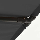 Garden Parasol with Aluminium Pole 2x1.5 m Anthracite 47338