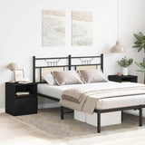 Bedside Cabinet 2 pcs Black Oak 40 x 40 x 50 cm Engineered Wood 862610