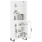 Highboard White 69.5x34x180 cm Engineered Wood 3189341