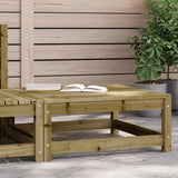 Garden Footstool Brown Treated solid pine wood Medium Modular 837941