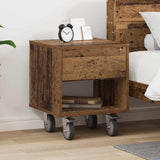 Bedside Table Old Wood 40.5 x 40 x 48 cm Engineered Wood 891068