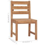 Garden Chairs 2 pcs Solid Teak Wood 315614