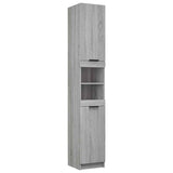Bathroom Cabinet Grey Sonoma 32x34x188.5 cm Engineered Wood 817070