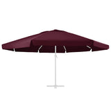 Replacement Fabric for Outdoor Parasol Bordeaux Red 610 cm 312550
