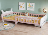 Wooden bed, Rabbit-Shaped Bed Frame, 3ft single bed 90190cm, Storage bed, Sturdy bed slats,With a N604P499973P