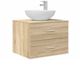Wall-Mounted Sink Vanity Sonoma Oak 49.5 x 35 x 63 cm 890256