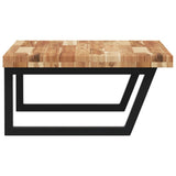 Basin Shelf Wall Mounted Steel and Solid Wood Acacia 3302943