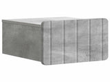 Wall-Mounted Bedside Cabinet with Drawer 2 pcs Concrete Grey 898262