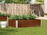 Garden Planter Brown 120x80 cm Solid Wood Pine 3295386