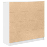 Sideboard with Drawers White 100.5x35x98.5 cm Engineered Wood 3328453
