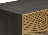 Drawer Cabinet with Drawer Brass 75 x 30 x 65 cm 42020075