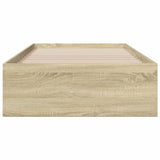 Bed Frame Sonoma Oak Engineered Wood 75x190 cm Small Single 3280442