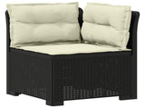7-Seater Garden Sofa with Cushions Rattan Look PP Anthracite 3444158