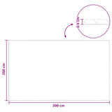 Solar Pool Cover Extra Heavy 300 x 200 cm 400 m Square PE Blue 42034594