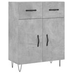 Highboard Concrete Grey 69.5x34x180 cm Engineered Wood 3199909