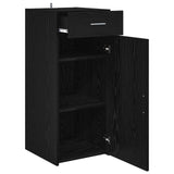 Storage Cabinet Black Oak 40 x 42.5 x 93 cm Engineered Wood 883140