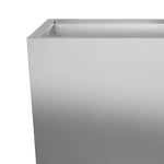 ZNTS Garden Planter 35x35x75 cm Galvanised Steel 851090