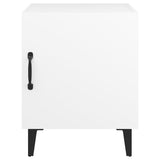 Bedside Cabinets 2 pcs White Engineered Wood 812061