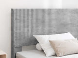 Bed Frame with Storage and Headboard Concrete Grey 90 x 190 cm 3414064