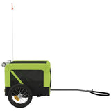 Pet Bike Trailer Green and Black Oxford Fabric and Iron 93913