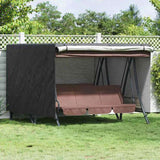 Outdoor Swing Cover Black 250 x 250 x 160 cm 420D Oxford Fbric 4105925