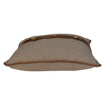 Quin Leather Sand Cushion Set of 2 IN3206