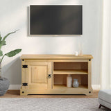 ZNTS TV Cabinet Corona 100x37x52 cm Solid Wood Pine 4005667