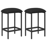 Bar Stool 2 pcs Black 40 x 32 x 64 cm Engineered Wood 8006162