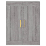 Wall Mounted Cabinet Grey Sonoma 69.5x34x90 cm Engineered Wood 830370
