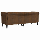 Sofa Brown 201.5 x 74.5 x 74.5 cm Polyester 42013012