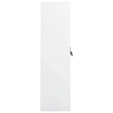 Wardrobe White 80x50x180 cm Steel 335966
