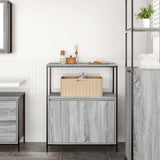 Bathroom Cabinet with Shelves Grey Sonoma 76.5x35x95 cm 861920