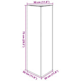 Garden Planter Triangular 30x26x75 cm Galvanized Steel 851153