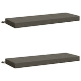 2-Piece Bench Cushions SOEST 2 pcs 100% Polyester Grey 949739