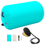 Inflatable Gymnastic Roll with Pump 100x60 cm PVC Green 92713