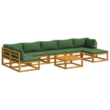 Sofa Set 8 pcs Natural Solid Acacia Wood 3417275