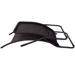 Folding Sun Lounger Poly Rattan Brown 42945