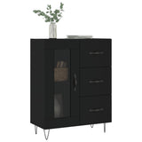 Sideboard Black 69.5x34x90 cm Engineered Wood 828037