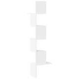 Wall Corner Shelf White 32x32x127,5 cm Engineered Wood 860517