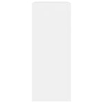 ZNTS 2-Tier Book Cabinet White 60x30x76.5 cm Engineered Wood 800963