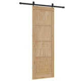 Sliding Door ORKDAL Natural 73.5 x 211 cm Solid Pine Wood 3445594